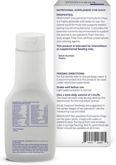 Virbac Rebound® Recuperation Formula for Dogs - Promotes the Restoration of Healthy Digestion, Hydration, and Nutrition (Pack of 2)