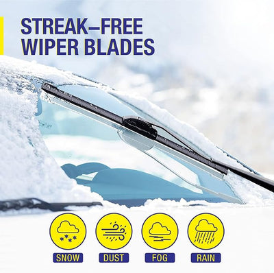 5 PLUS Custom-Fit Wipers fits Toyota Corolla 2009-2018 Windshield Wipers | 26" and 16" Wiper Blade Set,All-Seasons,Streak-Free Wiping,Quiet Clear Visibility,OEM Quality,Original Equipment Replacement