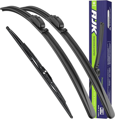 AJK Wiper Blades for Chevrolet Trailblazer 2002-2006 | 22"+22"+16", OEM Quality, Front & Rear, 3-Piece