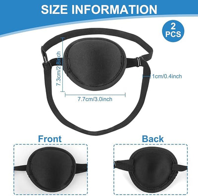 Dog Eye Patch, Black, 3pcs