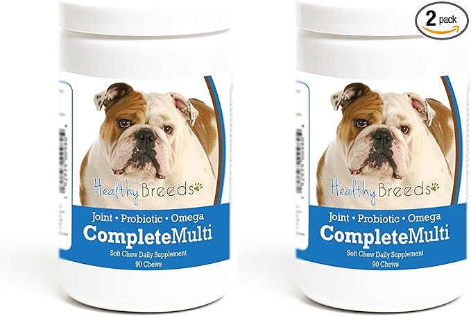 Bulldog All in One Multivitamin Soft Chew 90 Count (Pack of 2)