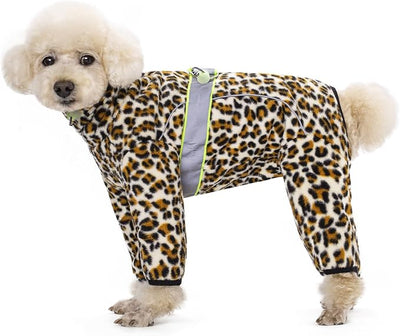 Dog Coats for Small Dogs, Polar Fleece Dog Pajamas Bodysuit for Small Medium Dogs, Dog Winter Jacket Dog Sweater Dog Vest for Small Dog, Dog Four-Legged Warm Clothes