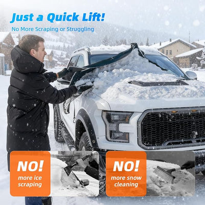 DooGooCoo [2026 Upgraded] Car Windshield Cover for Ice and Snow [700D Waterproof Fabric]-Windshield Snow Cover for Winter Snow & Frost, Suitable for Cars, SUVs, and Trucks - Large