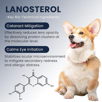 Cataract Drops for Dogs & Cats, Eye Drops for Relieving Itching & Irritation, Vet Recommend Eye Drops for Dogs Eye Infection Treatment, All-in-One Relief for Dryness Pink Eyes Vision Clarity (2 X10ml)