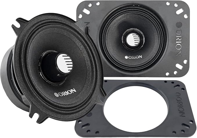 ORION Cobalt CM452 High Efficiency 4" / 4x6 Mid-Range Bullet Loudspeakers, 400W Max Power, 100W RMS, 2 Ohm, 1.2" Voice Coil - Pro Car Audio Stereo, Midrange Speakers (Pair)