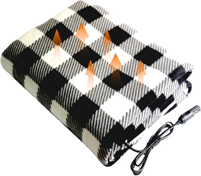 Heated Shawl Wraps for Women Rechargeable Portable Heated Blanket Soft Cordless USB Electric Heated Blanket Zipper
