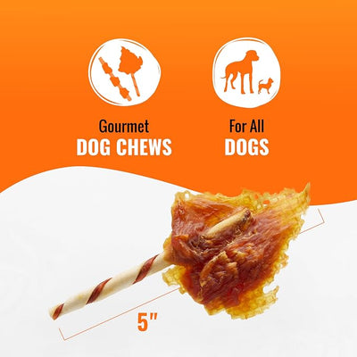 GOOD 'N' FUN Wings Long-Lasting Dog Treat, with Real Proteins, Premium Chicken and Beef Hide, Supports Dental Health, Mental Stimulation, 24 oz