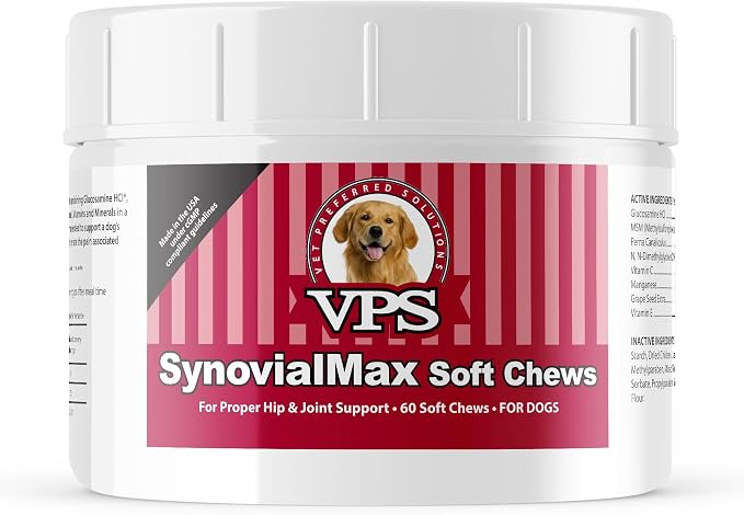 CLASSIC VPS SynovialMax Hip & Joint Soft Chews for Dogs, 60 count