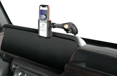 WeatherTech WindshieldFone - Universal Windshield-Mounted Car Phone Holder - Rose Gold Billet Knobs