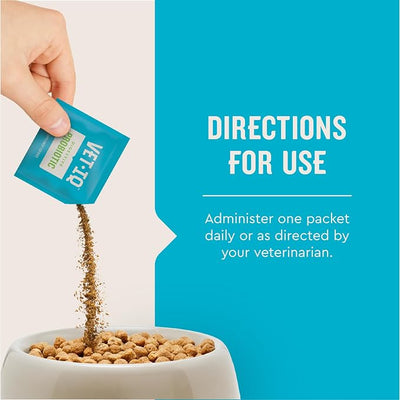 VetIQ Digestive Probiotic Powder for Dogs 30-Count Single-Serve Packets with Enterococcus Faecium Live Probiotics Chicken Liver Flavor Supports Gut Health and Diarrhea Relief
