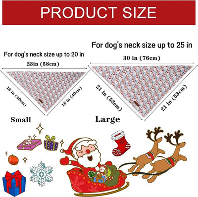 Unique Style Paws Dog Bandanas 1PC Washable Cotton Triangle Puppy Scarfs Elk Christmas Man with Colorful Flower for Small Medium Large Dogs and Cats