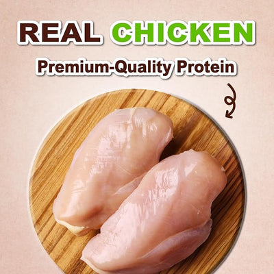 Afreschi Chicken Dog Treats, All Natural, Healthy & Easily Digestible, Grain-Free Puppy Chews, Low-Fat, Human Grade Training & Rewards Dog Snacks, Chicken Sticks with Liver, 24 oz Pack