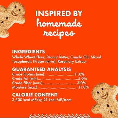 Buddy Biscuits Crunchy Medium Dog Treats, Peanut Butter, 20 oz. Jar (Pack of 2)