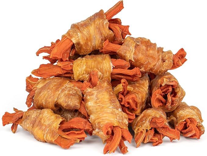 Rawhide Free Dog Treats, Chicken Wrapped Carrot Snacks, Healthy and Natural Chews for Small Dogs, 10.6oz (15 Count - Pack of 1)