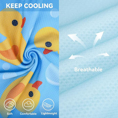 cyeollo 2 Pack Dog Cooling Shirt, Lightweight Sun Protection Sleeveless Dog Vest, Breathable Summer Clothes for Small Medium Dogs Boy & Girl, Soft Pet Tshirts, Yellow Duck XL