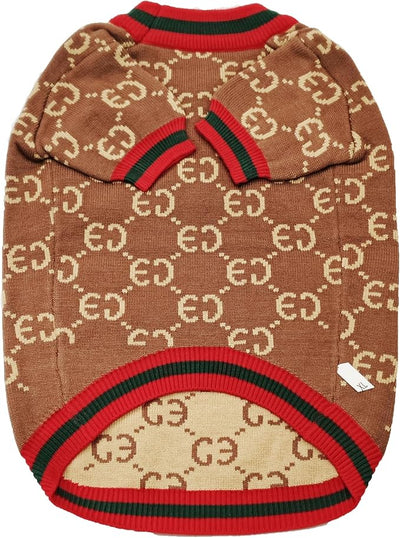 Everything Chic Luxury Dog Sweater – Soft Knit Designer Pet Outfit for Small Dogs & Puppies, XS–L, Stylish Warm Clothing for Yorkies, Chihuahuas, Dachshunds, Maltese, French Bulldog
