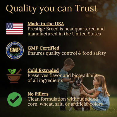 Multivitamins, Balanced Nutrition for Your Boxer, 90 Count, Made in the USA with Real Bacon