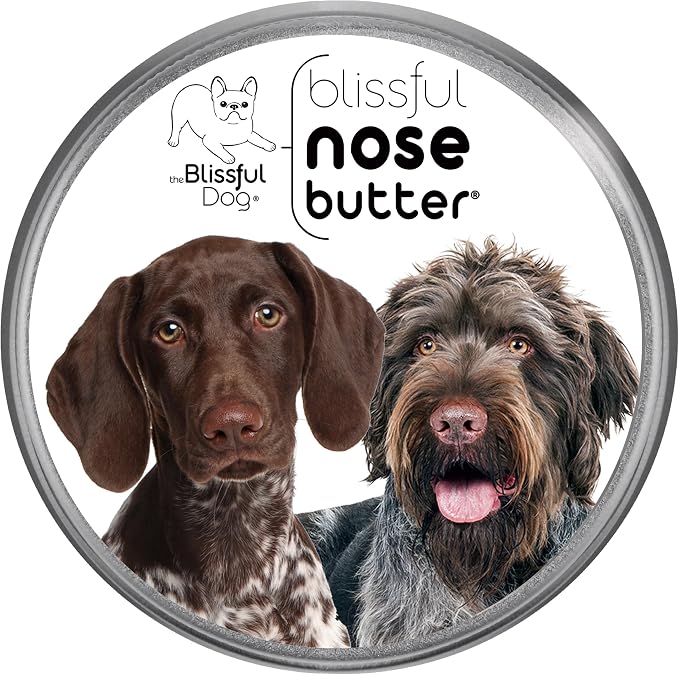 German Shorthaired Pointer Nose Butter for Dry, Cracked Skin, Lick-Safe Dog Nose Balm with Moisturizing Shea Butter, Almond, Olive, and Essential Oils, Pet Supplies, Uncented, 8 oz.