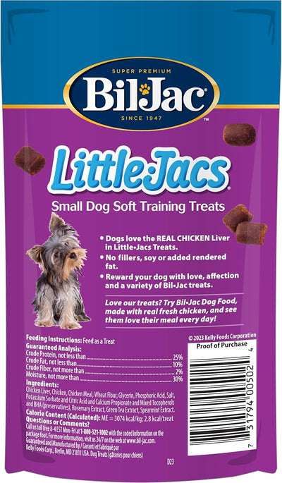 Bil-Jac Little Jacs Liver Treats,4oz Pack