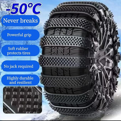 20 Pack Tire Chains, Universal Emergency Tire Chains, Adjustable Plastic Anti-skid Ties,Safety Chains for Most Cars, SUV Trucks, Safety Chains Anti-skid Chains,Reusable Portable TPU Safety Chains (20)