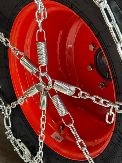 TireChain.com Large Tractor Loader Spring Tire Chain Tensioners 6304 – Heavy Duty Steel Adjusters for Farm Tractors, Loaders, Graders, Pair