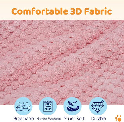 Supet Inflatable Dog Cone Collar for Dogs to Stop Licking, Dog Donut Collar After Surgery, Soft Pet Cone for Small Medium Large Dogs Pink 02 XL