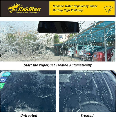 Silicone Rear Wiper Blade,10 inch Silicone Back Windshield Wiper Replacement for Toyota Highlander 2020-2022 etc.Waterproof Automotive Replacement Windshield Wiper Blades (10-A)