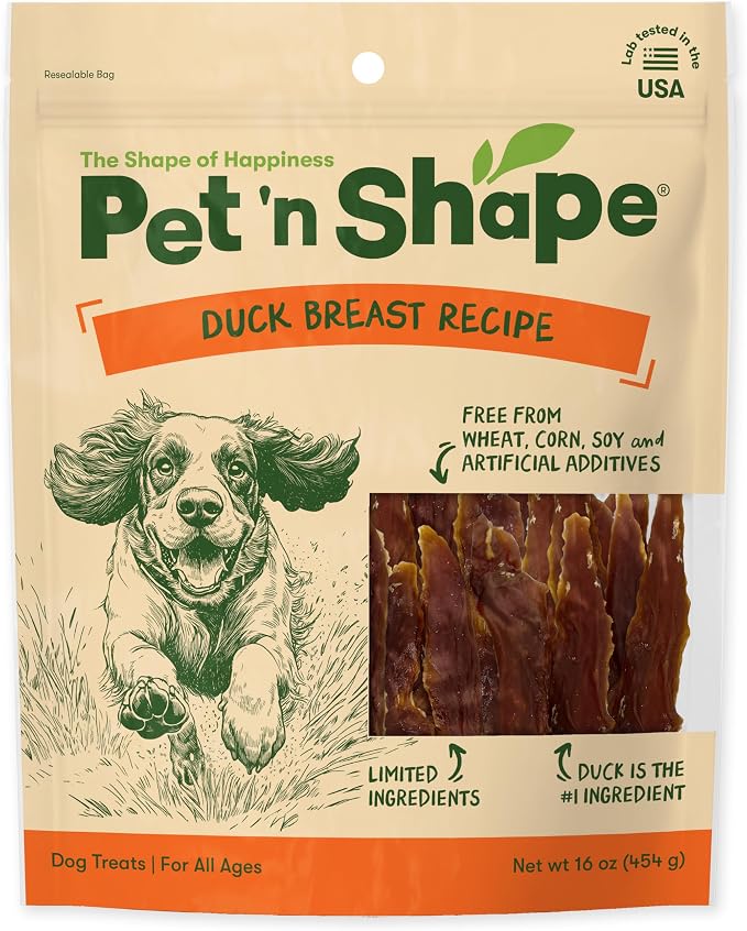 Pet n Shape Duck Breast Jerky Dog Treats - 16 Ounce
