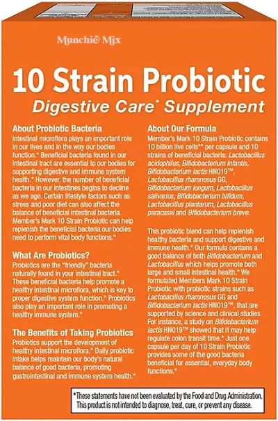 10 Strain Probiotic Digestive Care Supplement (84 ct.)
