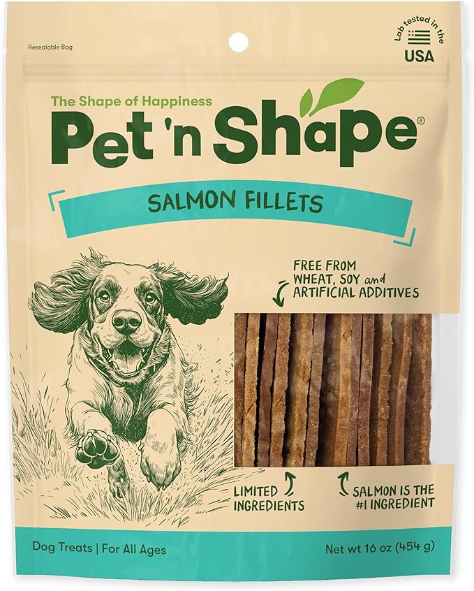 Pet n Shape Salmon Fillets, 16 oz - Healthy, Protein Rich Treats for Dogs