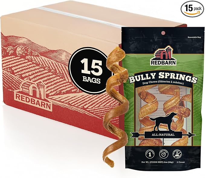 Pet Products Bully Springs for Dogs, 3-Count, Pack of 15