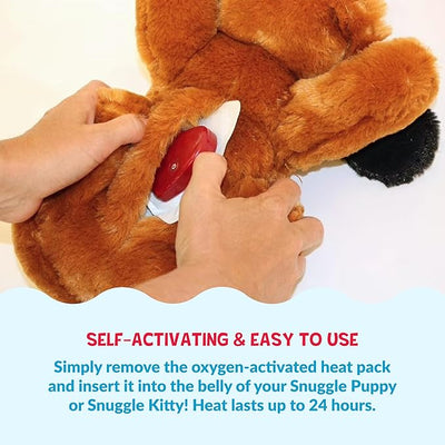 Snuggle Puppy Replacement Heat Packs for Dogs (6 Count) - Disposable Pet Comfort Warmers for Puppy Anxiety Relief - Odorless, Non-Toxic, All Natural - Fits All Snuggle Puppy Styles