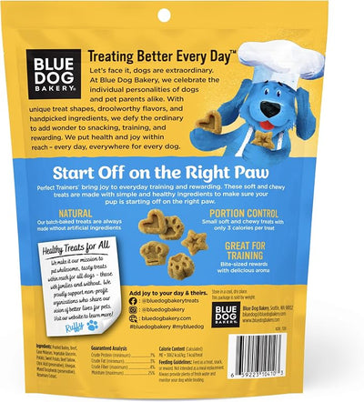 Blue Dog Bakery Perfect Trainers, Mini Dog Training Treats, Soft & Chewy, Made w/USA Beef, Healthy Treats, All Natural, Extra Small, 6 oz (Pack of 8)
