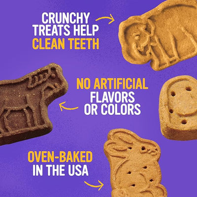 Blue Dog Bakery Natural Dog Treats, More Crunch Large, Assorted Flavors, 18oz Box, 1 Box