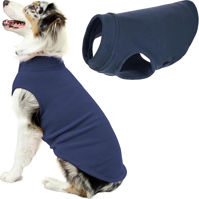 Boys 6X-Large Length (27.5 Inch) Stretch Fleece Dog Vest, Indigo Blue, 6X-Large Length 27.5 US