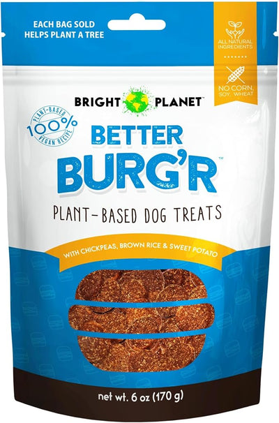 Plant-Based Dog Training Treats (6oz) - Low-Calorie, Soft Chew, Healthy Dog Treats - Clean-Label, Sustainable Ingredients - Adult Pet & Puppy Essentials - USA Made (Better Burg’r)