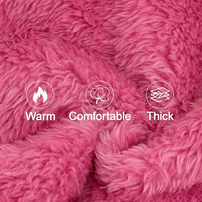 XPUDAC 3 Pack Dog Sweater Dog Winter Clothes for Small Medium Dogs Girl Fleece Pet Pajamas for Winter Christmas-S（Purple,Hot Pink,Pink