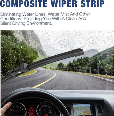 28"+21" Silicone Windshield Wiper Blades Replacement for Ford Transit-150/ Transit-250/ Transit-350/ Transit-350 HD 2023 2022 2021 2020-2015 Oem Quality All-Season Performance Wiper Blades