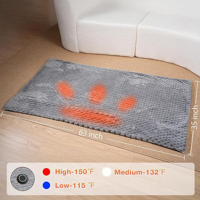 Portable Heated Blanket heated shawl Dual-Side Fast Heating Tech 3-in-1 Heated Vest, Machine Washable Car & Home Winter Essential Gift - Battery not Include
