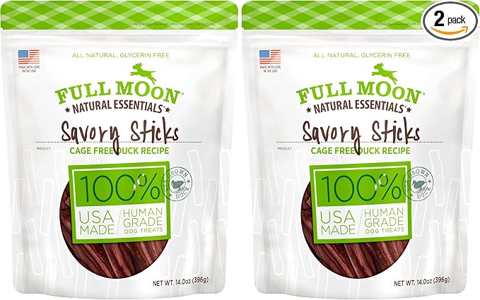 Full Moon Essential Duck Savory Sticks 14.0 oz (Pack of 2)