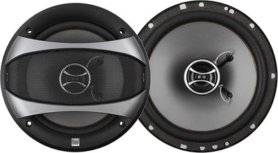 Dual Electronics D65SP 2-Way 6.5 inch Car Audio Speakers Pair with 200 Watt Peak Power | 100 Watts per Speaker | 1 inch Mylar Balanced Dome Tweeter