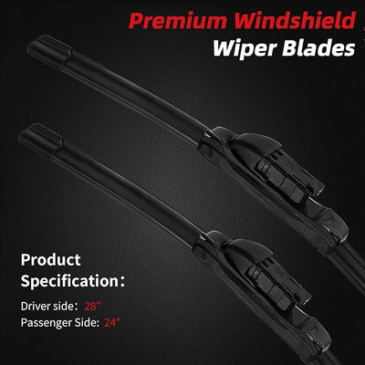 OTUAYAUTO Premium Windshield Wiper Blades - Replacement for Chevrolet Cruze 2016-2021 - Precision Fit, All-Weather Performance, Top Lock Front Window Wiper Blades - 28"+24" (Pack of 2)