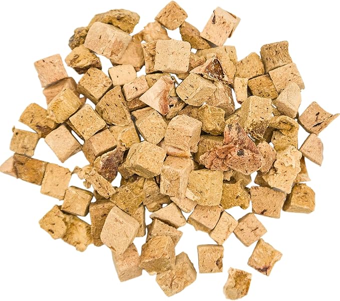 Freeze Dried Beef Heart Treats for Cats & Dogs - 1LB Resealable Big Bag, Made in USA, Single Ingredient All Natural Grain-Free Immune support Treats -Perfect for Training, Topper or Snack