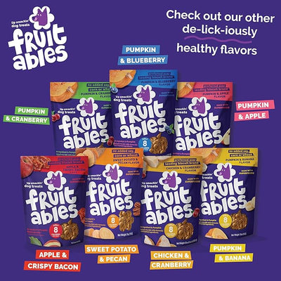 Fruitables Pumpkin Dog Treats, 7oz, Crunch Variety 12-Pack