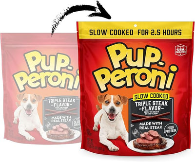Pup-Peroni Triple Steak Flavor Dog Treats, 22.5 Oz. Bag