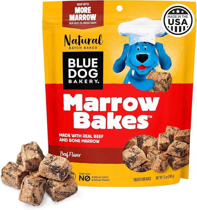 MarrowBakes Snacks | Small, Crunchy Beef Flavor Treat | Natural Healthy Dog Treats, 12 oz (Pack of 1)