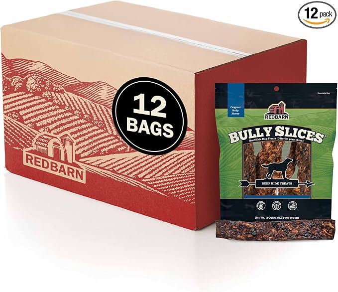 Pet Products Bully Slices for Dogs Original Bully Natural Dental Treats 12 Bags