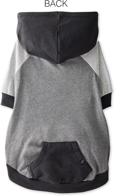 Pet Passion Rocky – The Original Lightweight Hooded Tee 100% Organic Cotton Dog Hoodie Pet Coat Sweater for All Sized Dogs, Original Black Color Block, XX-Small (4-7 lbs)