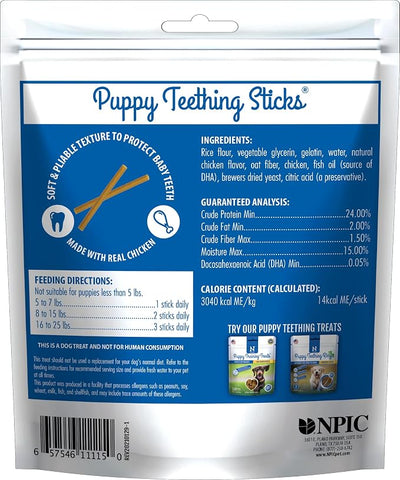 N-Bone Puppy Teething Treats,Chicken (111150), 3.74 oz (Pack of 2)