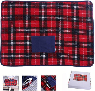 Portable USB Lap Heated Throw Blanket, Winter Warming Heating Blanket Throw Electric USB for Car Home Office Outdoor Removable Washing, Battery Operated